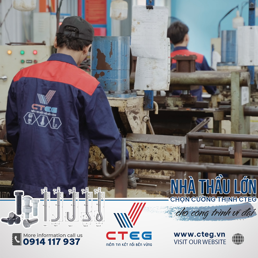 Tiêu chuẩn nhà máy sản xuất bulong neo 10.9