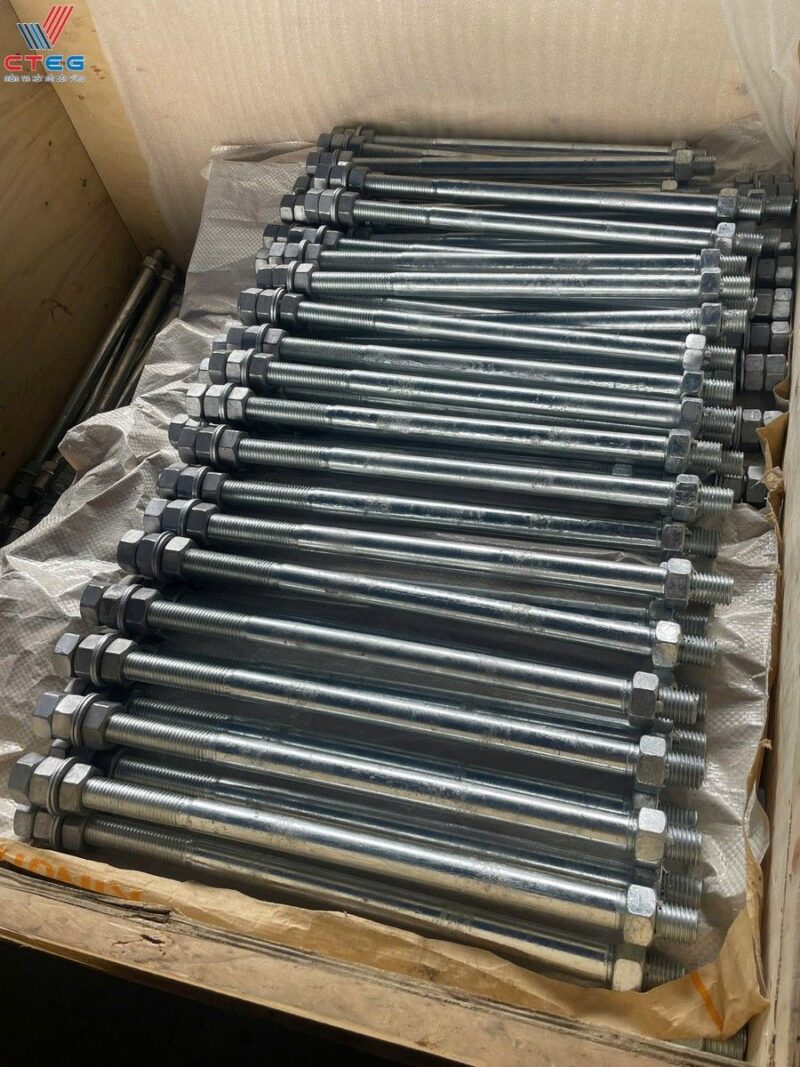 Phân loại các dòng bulong neo phổ biến: Từ chữ J, L đến V, U, I