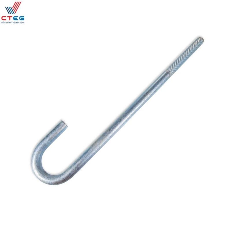 Chi tiết quy cách bulong neo J phổ biến từ M12 đến M24