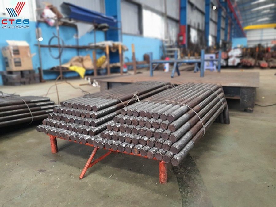 Quy trình lắp đặt bulong neo chữ U vào hệ thống móng bê tông chuẩn CTEG