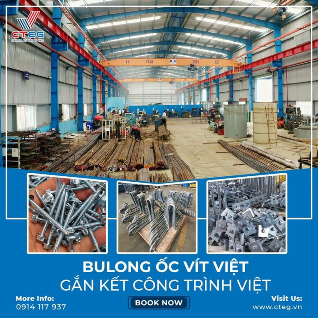 Hướng dẫn chi tiết về bulong neo móng trong thi công kết cấu thép: Từ kỹ thuật đến thực tiễn