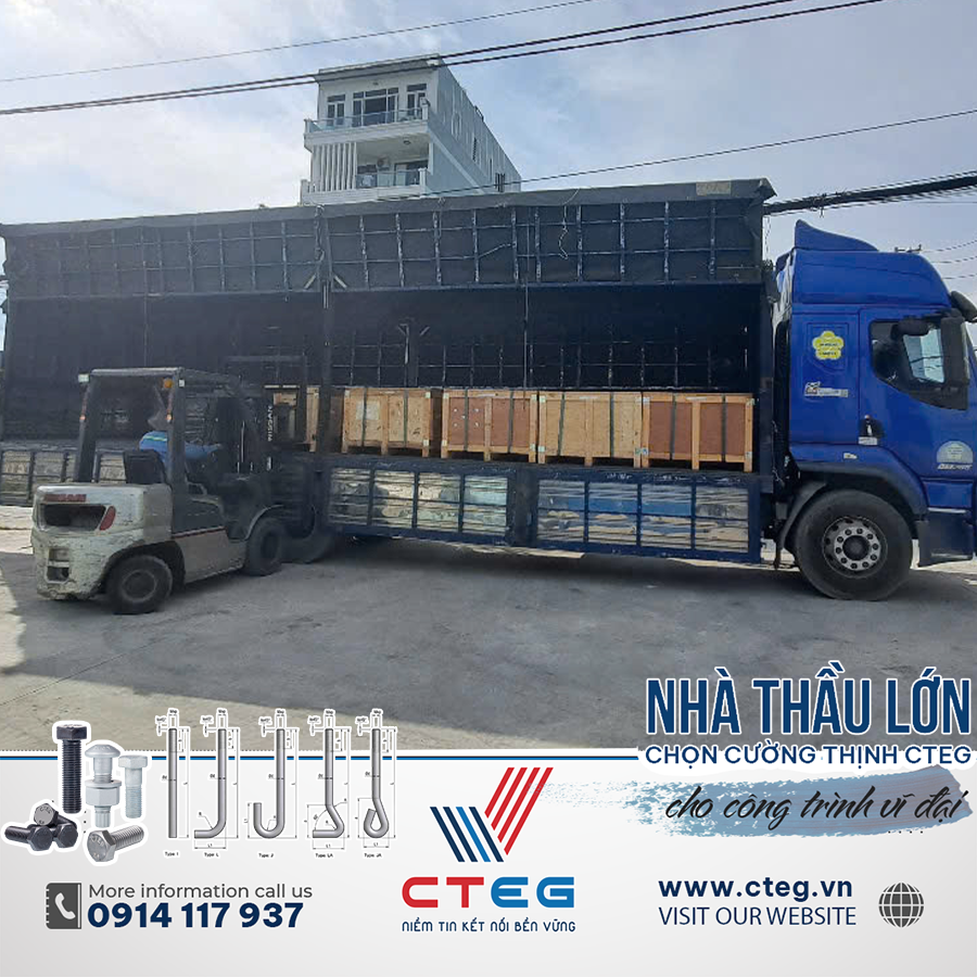 Miễn phí giao hàng bulong neo móng tại Bình Dương