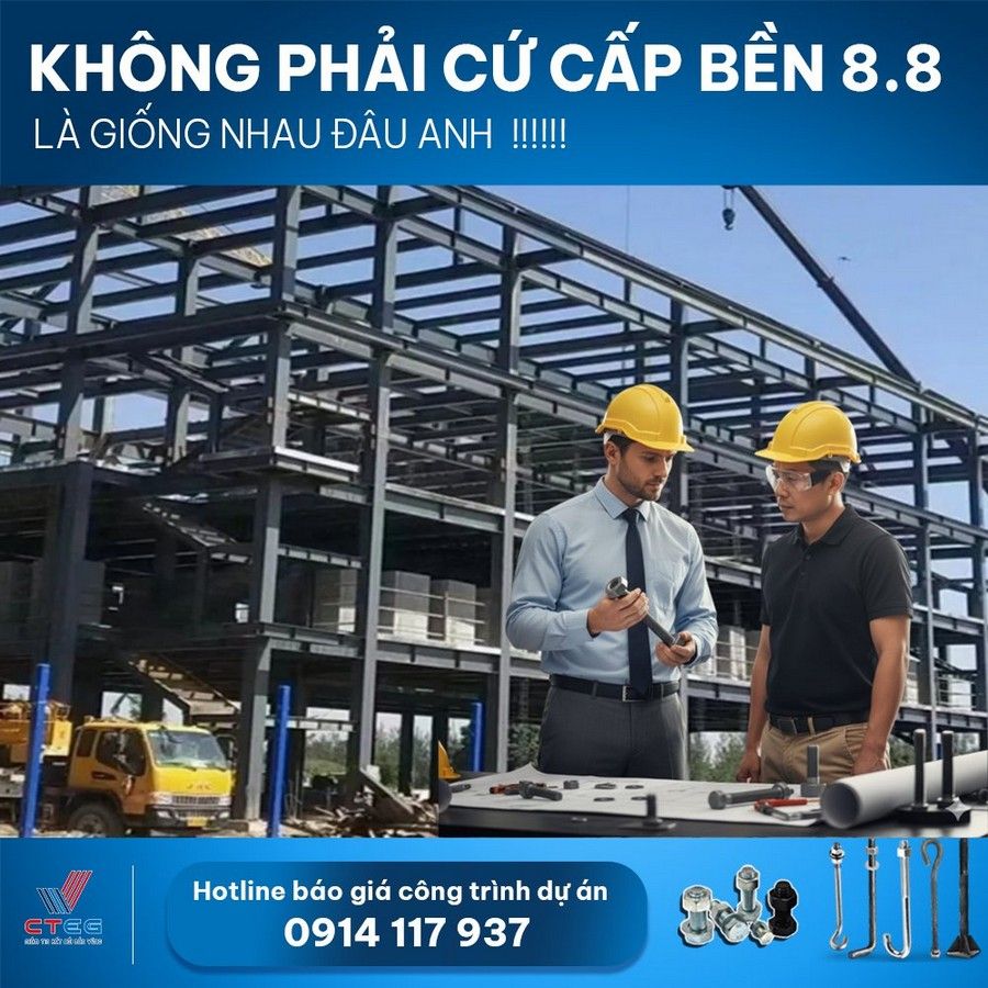 Bulong neo móng là gì? Vai trò then chốt trong hệ thống kết cấu thép