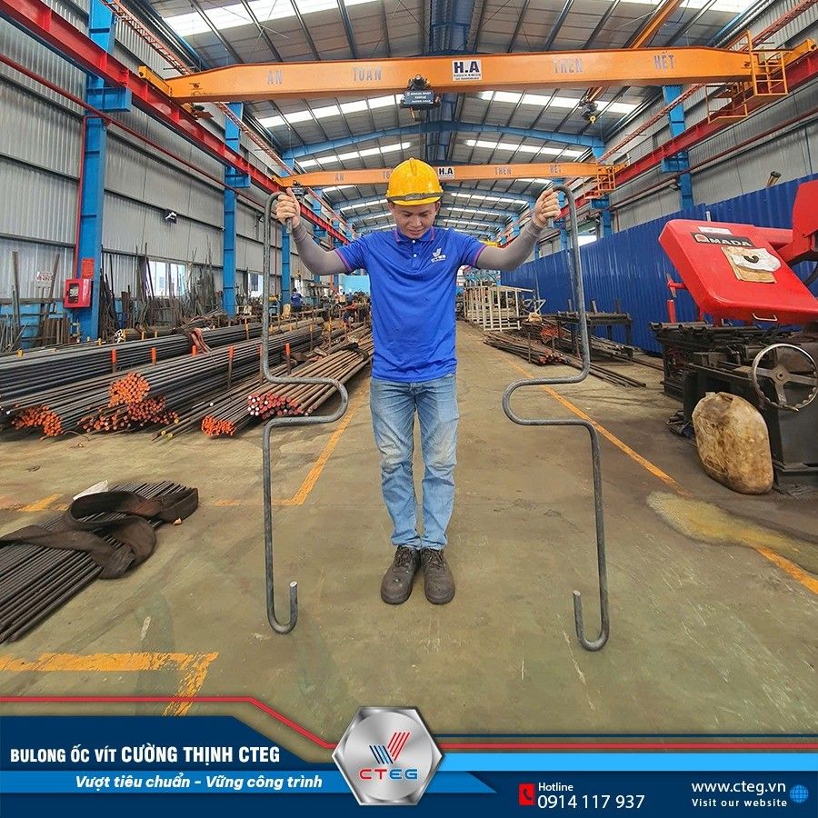 Vai trò then chốt của bulong neo bản mã trong liên kết kết cấu thép và nền móng