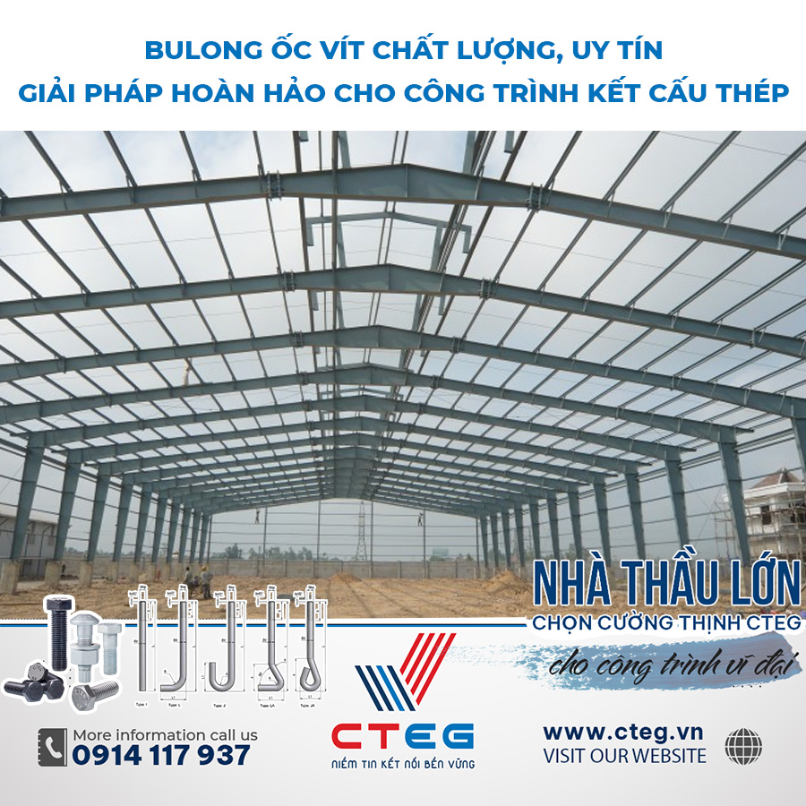 Bulong neo trong ngành kết cấu thép